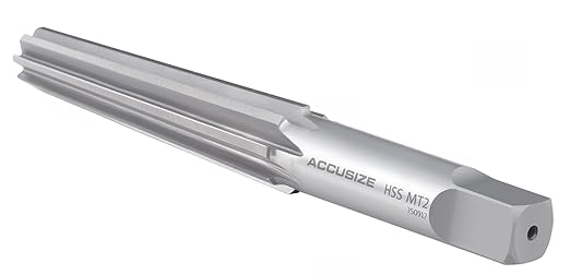 Accusize Industrial Tools H.S.S. Morse Taper Finishing Reamer, MT2, 2802-0002