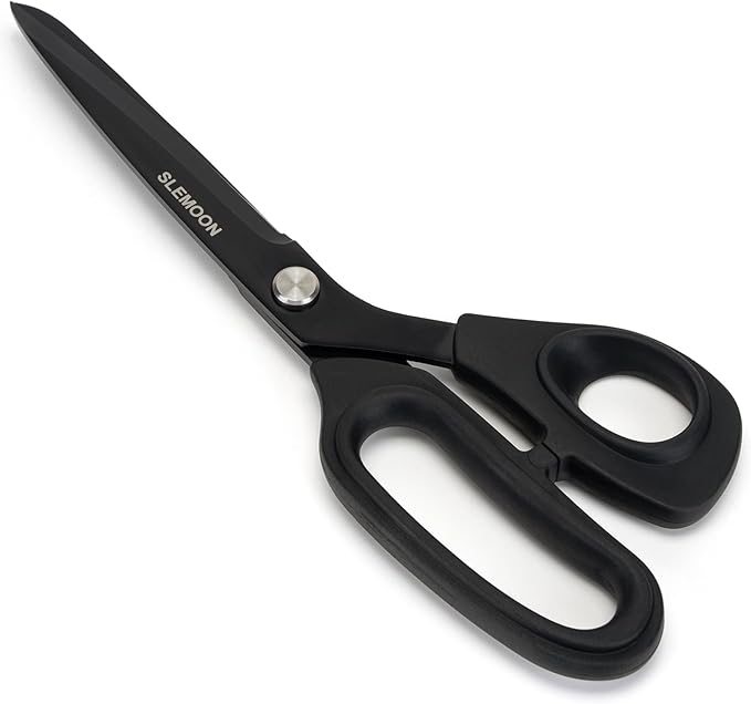 9 Inch Tailor Scissors All Purpose, Heavy Duty Premium Stainless Steel Scissors, Comfort Grip Handles for Fabric, Leather, Sewing & Crafting