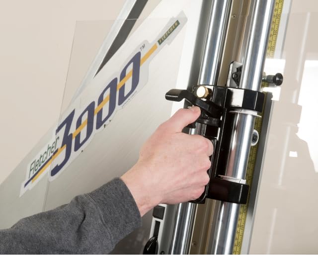 Fletcher짰 3000 Wall Mounted Cutter for Glass, Acrylic, Mat Board, Cardboard and Foam Board - 48" Cutting Height Capacity