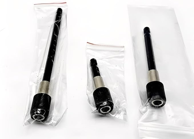 3 PCS 1/4 Inch Hex Shank Quick Release Magnetic Screwdriver Bit Holder Extension Rod Batch Head Tool 60/100/150mm Connecting Rod