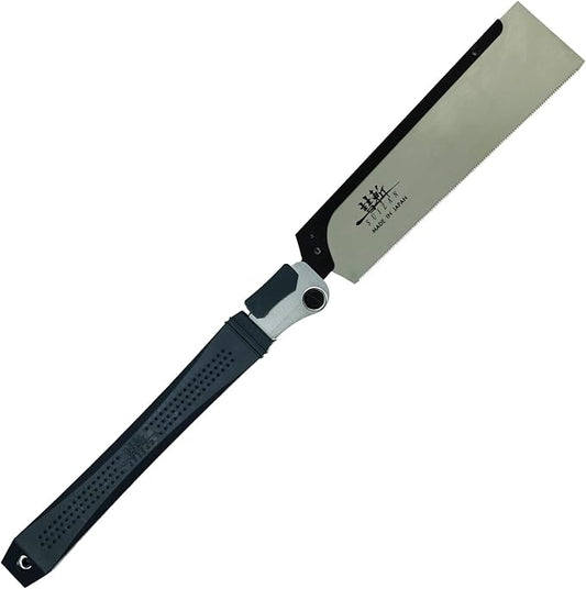 SUIZAN Folding Dozuki Dovetail Saw 9.5" Crosscut - Professional Japanese Pullsaw Handsaw Woodworking Tools