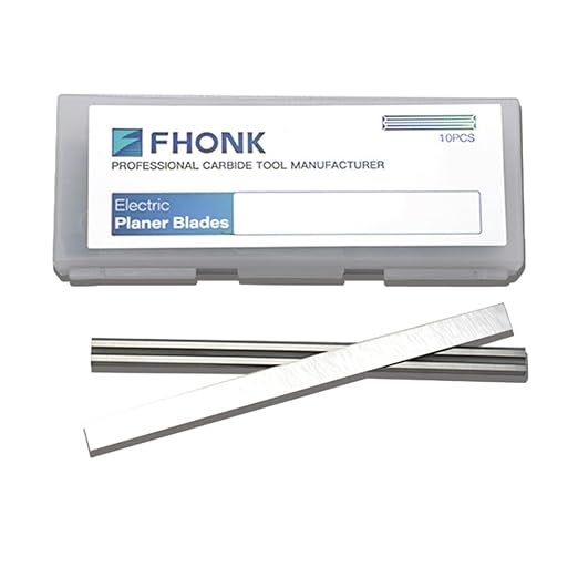 3-1/4inch Carbide Hand Planer Replacement Blades, for Woodturning Replacement Cutter Knives, for Craftsman, Bosch, Milwaukee, Makita, DeWalt, Ryobi 3-1/4 Planer, 10-Pack (82x5.5x1.1)
