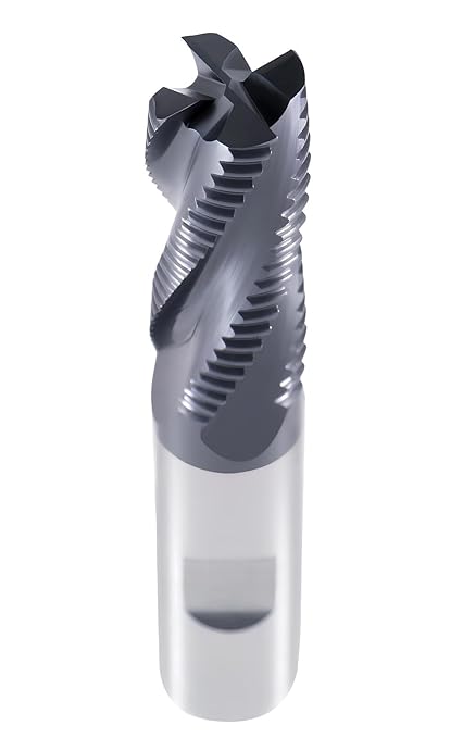 Accusize Industrial Tools Standard Tooth M42 8% Cobalt Tialn Roughing End Mill, 5/8'' by 5/8'' by 1-5/8'' Flt Length, 1102-0058