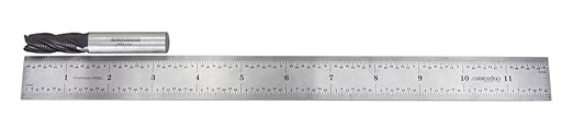 Accusize Industrial Tools Stadard Tooth M42 8% Cobalt Tialn Roughing End Mill, 1/2'' by 1/2'' by 1-1/4'' Flt Length, 1102-0012