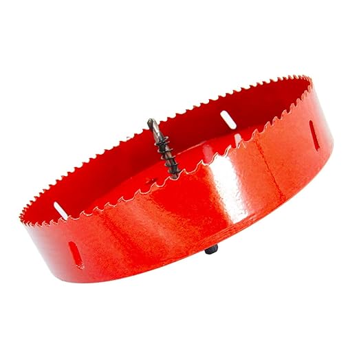 Hole Saw Drill Bit LAIWEI HSS Hole Cutter with Arbor for Wood,PVC Board and Plasterboard(7-7/8"(200mm Hole Saw))