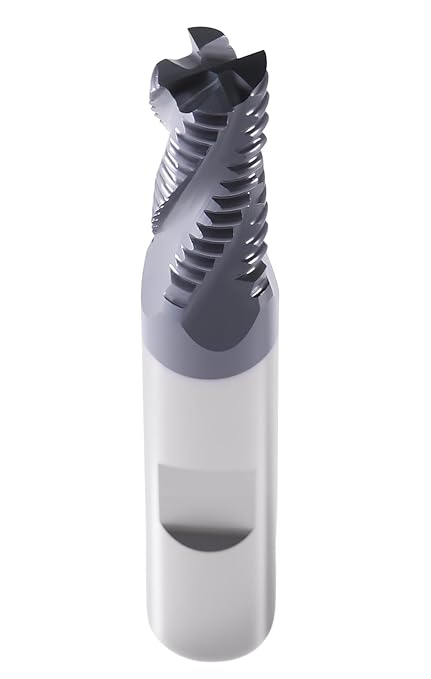 Accusize Industrial Tools 5/16'' by 3/8'' by 3/4'' Flt Length, 2-1/2'' Oal, 4 Flute, Standard Tooth M42 8% Cobalt Tialn Roughing End Mill, 1102-0516