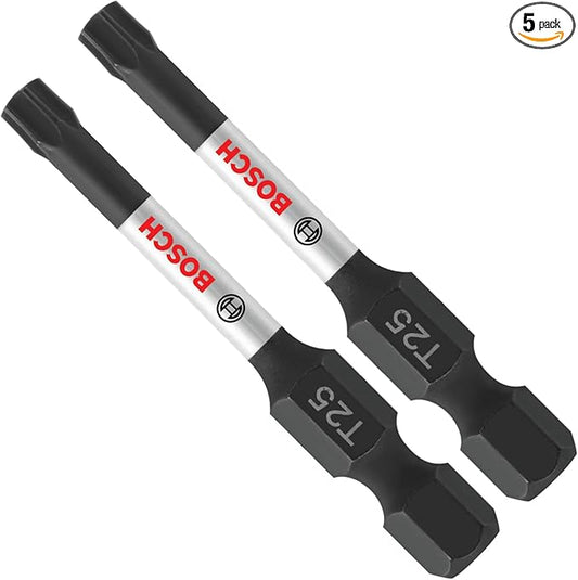BOSCH ITT25205 5-Pack 2 In. Torx #25 Impact Tough Screwdriving Power Bits