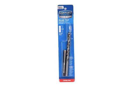 Century Drill & Tool 97529 10.0x1.00 Metric Tap and Letter S Drill Combo Pack, Steel