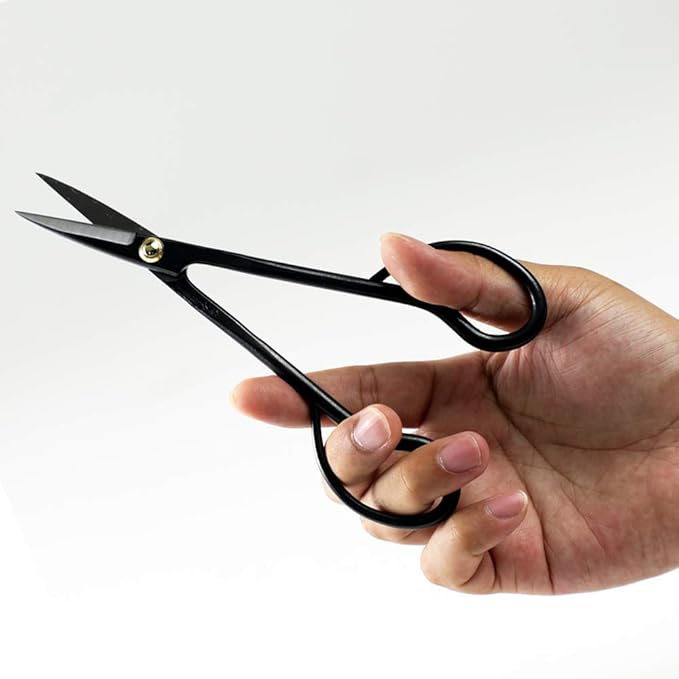 Wazakura Satsuki Bonsai Scissors 7" (180mm) ??Hand-Forged Japanese Pruning Shears Made in Japan, S58C Carbon Steel, Precision Bonsai & Garden Tool