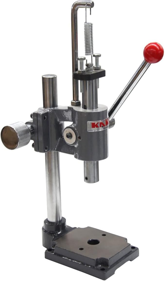 KAKA INDUSTRIAL Arbor Press, 1-Ton Hand Punching Machine, Manual Press, Adjustable Height up to 5.9 inch, Leather Press Machine for Leather Craft, Jewelry Making and DIY Projects AP-1S
