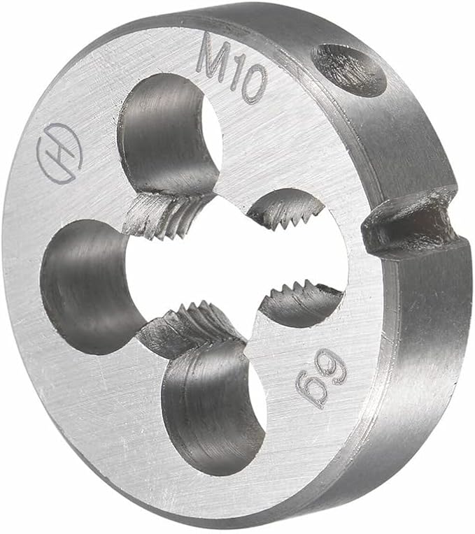 Mactoom 10mm x 1 HSS Metric Tap and Die Set Right Hand Thread,Tapping DIY Tool 3pcs (M10 x 1mm)