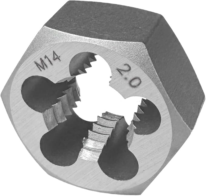 Yamesh M14 x 2.0 Hex Die Rethreading Die Thread Die Carton Steel For Right Hand