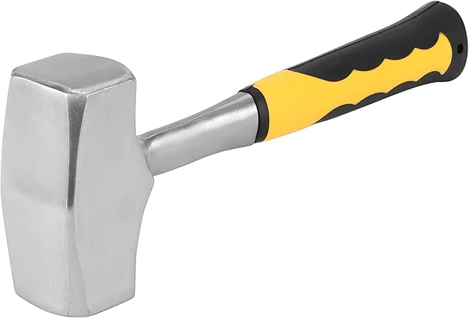 2 Pack 11 Inch 4 Lbs Sledge Hammers, Drilling Hammer, Anti-Slip Crack Hammer with Forged Steel Construction for Home Use, Industrial Use, Car Repair