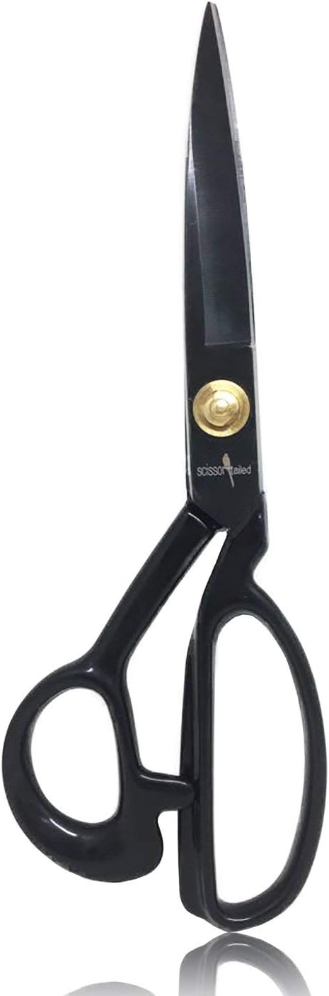 Sewing Scissors 9 inch + Free Hobby Knife ??Industrial Scissors Heavy Duty Stronger Than Stainless Steel; Professional For Fabric Leather, Dressmaking, Tailoring, Quilting, Home & Office, Art & School