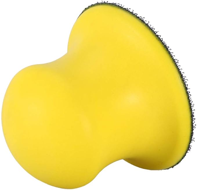 Round Hand Sanding Blocks 2/3/4/5inch Foam Hand Sanding Pad Block Dust (3 Inch)