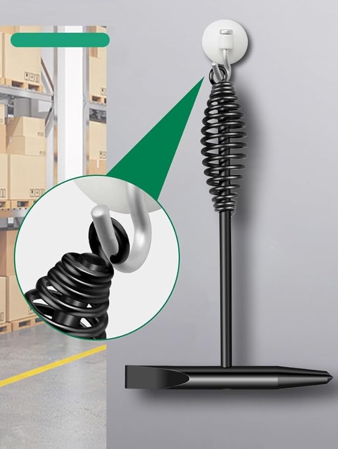 Welding Chipping Hammer with Coil Spring Handle, Cone and Vertical Chisel Welding Chipping Hammer (Hammer and Brush)