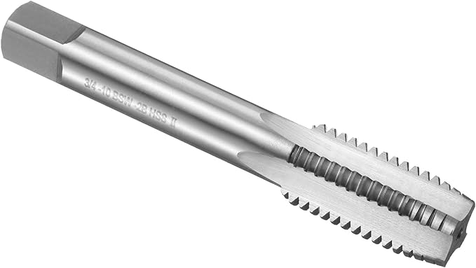 uxcell Hand Plug Tap 3/4"-10 BSW 2B Thread Plug Style Taps Straight Flute Screw Tapping Threading Tool High Speed Steel HSS6542