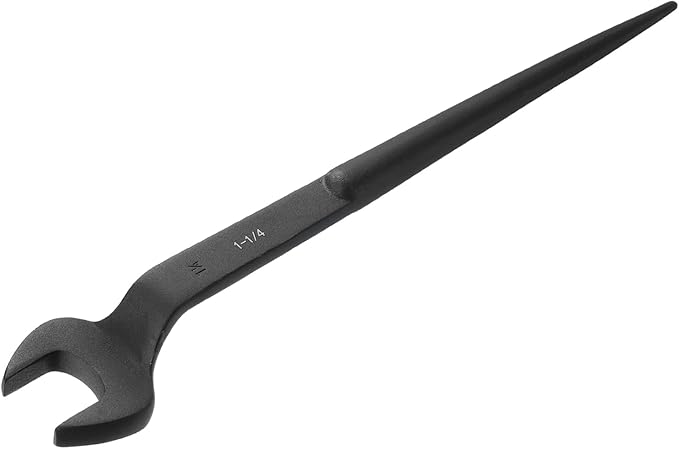 HARFINGTON Single Open End Spanner Wrench 1-1/4-inch 15 Degree Angle Single Open End SAE Construction Spanner Wrenches with 60째Offset Handle for Automotive Mechanical Maintenance