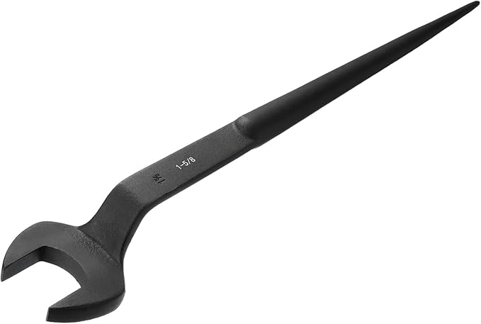 HARFINGTON Single Open End Spanner Wrench 1-5/8-inch 15 Degree Angle Single Open End SAE Construction Spanner Wrenches with 60째Offset Handle for Automotive Mechanical Maintenance