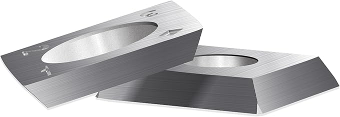 15mm Arc-edge Square Carbide Inserts Cutters, for Woodturning Replacement Cutter Knives, Fits Spiral, Helical Planer Cutter, Wood Lathe Turning Tool, 10-Pack (15x15x2.5-30째 R150(4R0.5))