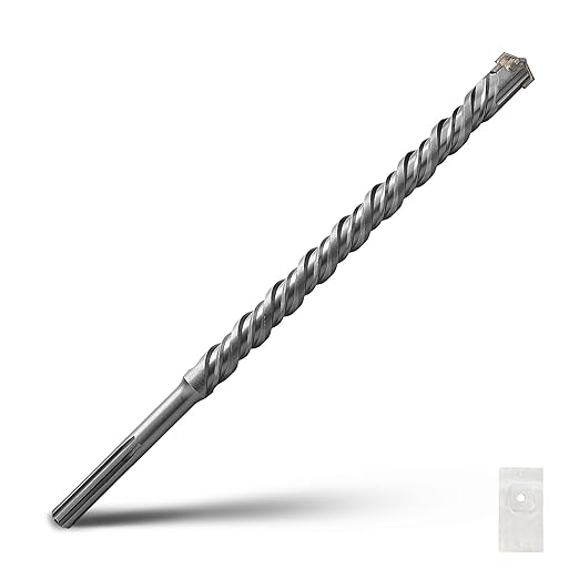 7/8 in x 31 inch SDS Max Rotary Hammer Drill Bit, 22x800mm Masonry Drill Bit,Concrete for Masonry, Brick, Stone, Concrete (Length :800mm / 31 inch, 22mm (7/8 in) Diameter)