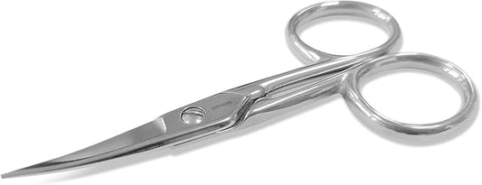 JARVISTAR Small Embroidery Curved Scissors, 4??Forged Stainless Steel Detail Craft Cutter, Sharp Pointed Tip for Fabric Sewing, Needlework, Yarn and DIY Crafts