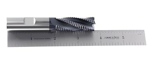 Accusize Industrial Tools Standard Tooth M42 8% Cobalt Tialn Roughing End Mill, 5/8'' by 5/8'' by 1-5/8'' Flt Length, 1102-0058