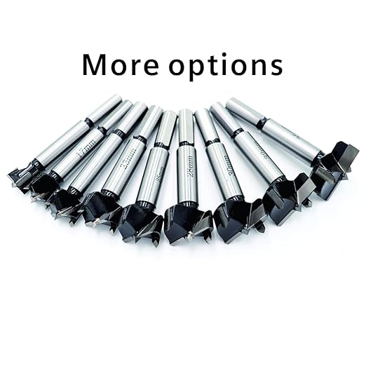 Forstner Drill Bits 17mm (11/16 inch) Tungsten Carbide Wood Hole Saw Auger Opener Woodworking Drilling Tool Wood Cutter