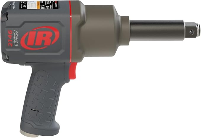 Ingersoll Rand 2146Q1MAX-3 3/4" Air Impact Wrench, Quiet, 2,000ft-lbs Nut-busting torque, Maintenance Duty, 3" Ext Anvil