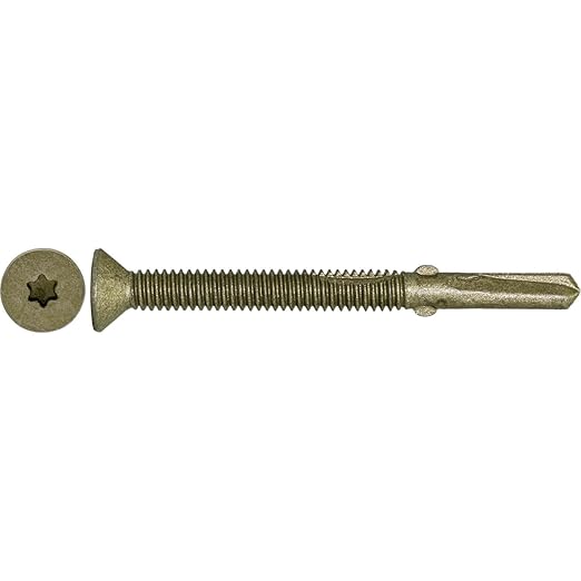 12x2-1/2 Reamer Tek Torx/Star T30 Head - Self-Drilling Wood to Metal Screws - 5 Pound CASE -2475 Screws