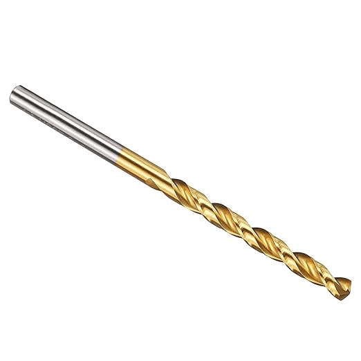 PATIKIL 3.9mm Drill Bit, M42 8% Cobalt High-Speed Steel Jobber Straight Shank 135° Titanium Nitride (TiN) Coated for Hard Metal Stainless Steel - 1 Pack