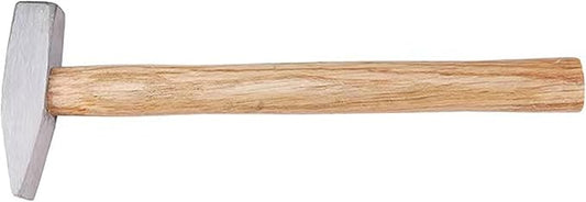 Engineer Hammer, 10.5 Inch 0.44 Pound Forged Steel with Wooden Handle for Blacksmith, DIY, Metalworking, Machinists and Engineers (200 g)