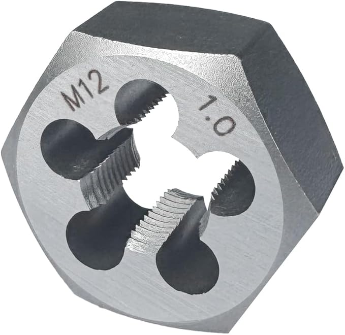Yamesh M12 x 1.0 Hex Die Rethreading Die Thread Die Carton Steel For Right Hand