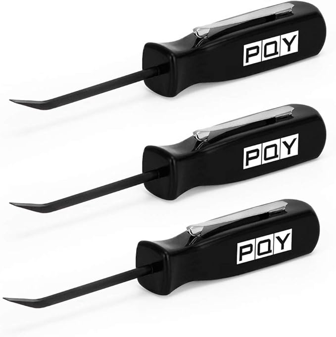Mini Pocket Pry Bar with Pocket Clip 4.5" Length 3pcs (Black)