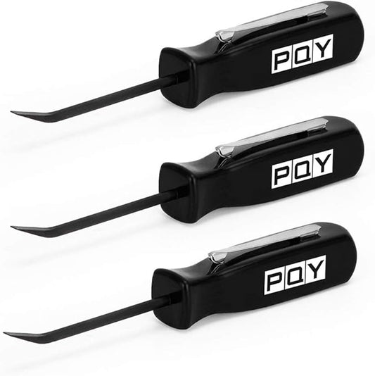 Mini Pocket Pry Bar with Pocket Clip 4.5" Length 3pcs (Black)