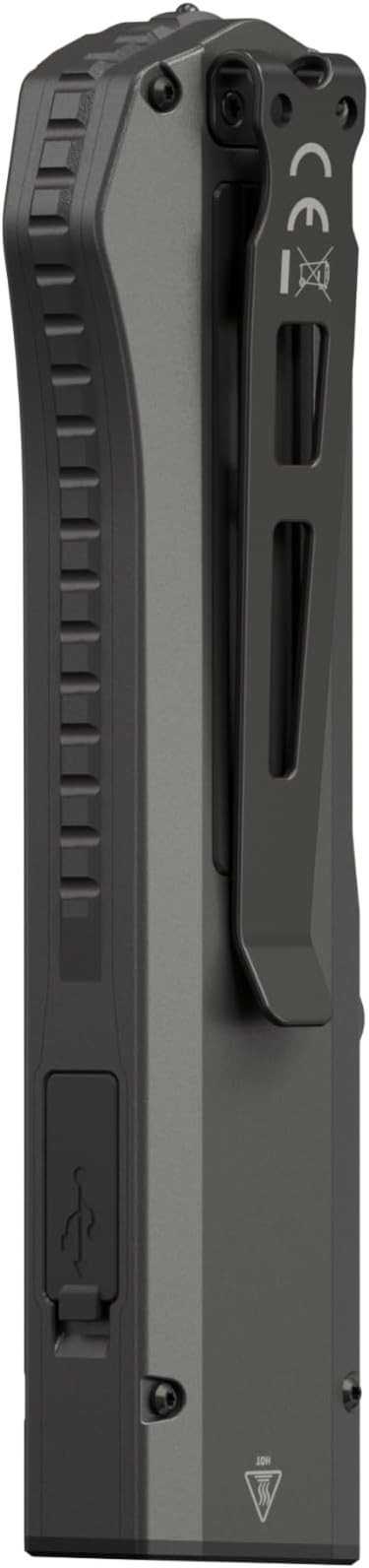 Nitecore EDC17 3-in-1 Flashlight – 1500 Lumens Powerful LED, UV Inspection Light & Green Beam, Slim Stainless Steel Flat Body, USB-C Rechargeable, Waterproof EDC for Work & Outdoor Use, with NSticker