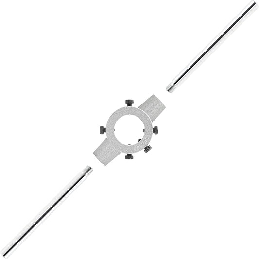 Qjaiune 1.5 inch / 38mm Round Die Stock Handle Wrench, Adjustable Die Wrench Handle Holder, Heavy Duty Threading Die Holder Handle (Metric, M12-M14)