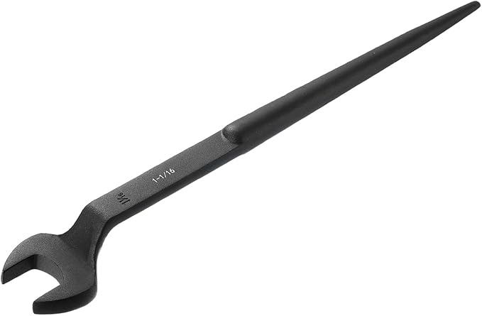 HARFINGTON Single Open End Spanner Wrench 1-1/16-inch 15 Degree Angle Single Open End SAE Construction Spanner Wrenches with 60째Offset Handle for Automotive Mechanical Maintenance