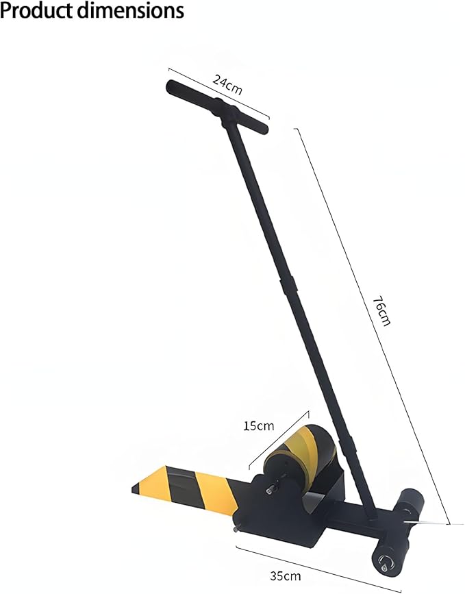 Floor Tape Marking Machine, Manual Lane Applicator with Rubber Roller, Supports Single Or Rolls, Adjustable Spacing, Built-in Ruler,Used for Floor,Decoration Protection and Laying