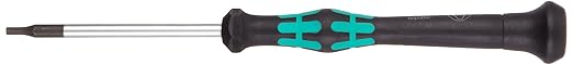 Wera 05118080002 Kraftform Micro 2054 Hexagon Electronics Precision Screwdriver, 3/32" Head, 60mm Blade Length