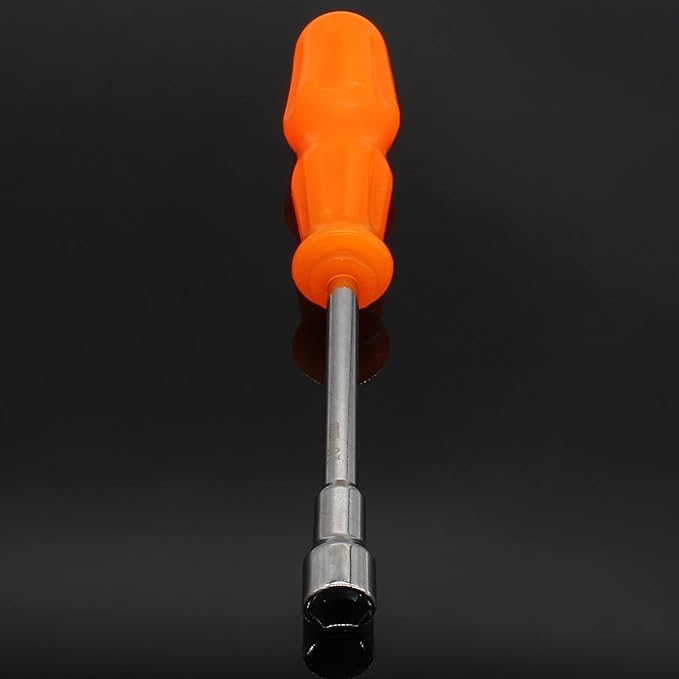 Biaungdo 10mm Socket Wrench Screwdriver, High-Carbon Steel Hexagon Nut Driver Non-Magnetic Tip Hex Nut Screwdriver Hand Tool