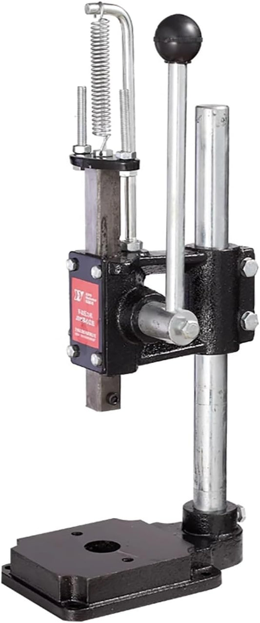 Maximum Height 19.6in/500mm, 640kg Heavy Duty Arbor Press, Manual Leather Embosser, Bench Top Perforator, Hand Trigger Press Cast Iron, for Mounting, Removing or Compressing Workpieces(160kg)