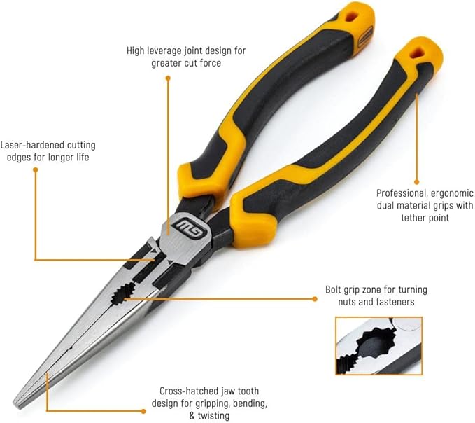 GEARWRENCH 4 Piece PITBULL Dual Material Mixed Plier Set - 82203C