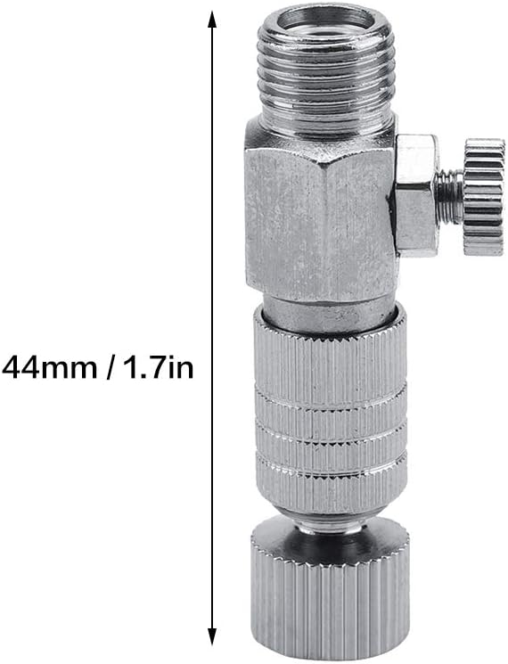 Tbest Harder Steenbeck Airbrush Quick Connect,Airbrush Quick Release Disconnect Adapter 1/8 in Male and Female Connections Adapter with Adjustable Control Valve Airbrush Accessories