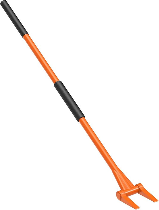 Demolition Tools - 2mm Steel Demo Deck Board Removal Tool for Wood Floors & Drywall Removal - Wrecking Bar for Contractors, Restoration, 58'' Straight Handle for a Good Lever