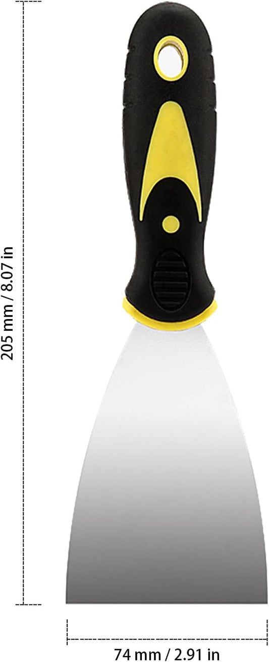20 PCS 3 Inch Putty Knife, Stainless Steel Putty Knife Scraper, Spackle Knife for Drywall Finishing, Plaster Scraping, Patching and Painting, Decals, and Wallpaper