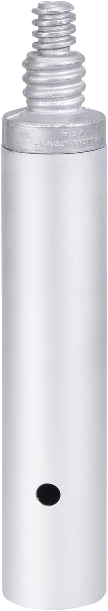 MARSHALLTOWN Threaded Handle Adapter, Concrete Tools, 1-3/4 Inch Push Button Adapter with Male Threaded End, Extend the Reach of Concrete Tools, 15538