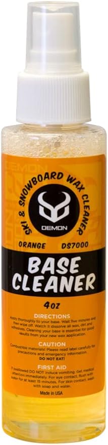 DEMON UNITED USA Silver Edition Ski & Snowboard Tuning Kit w/All Season Wax, Ski Hot Wax Iron, Edge Tuner, Metal Scraper, & More!