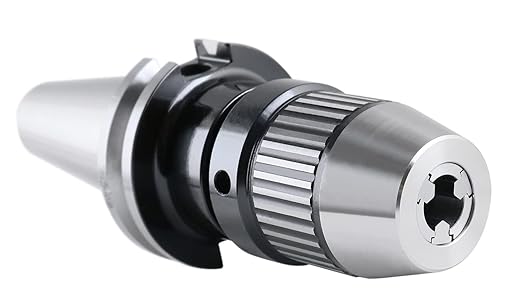 Accusize Industrial Tools 0-1/2'' Cat40 CNC Integral Keyless Drill Chuck, 0222-0890