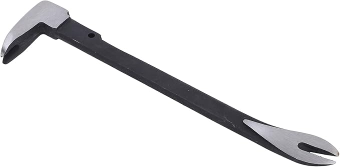 Nail Puller Pry Bar Set 4 Pcs Multi Functional High Hardness Ergonomic Design Flat Crowbar for Home Decoration Woodworking 45 Manganese Steel 9 Inch 10 Inch 15 Inch
